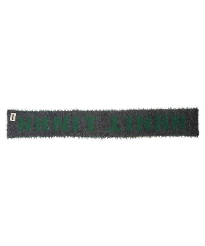 shaggy logo KNIT long scarf_8