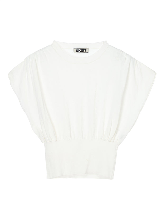 sheer gather KNIT
