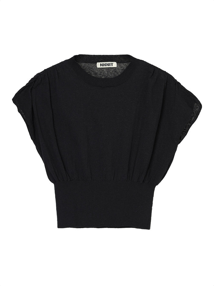 sheer gather KNIT
