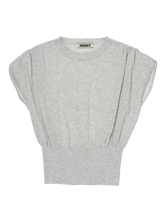 sheer gather KNIT