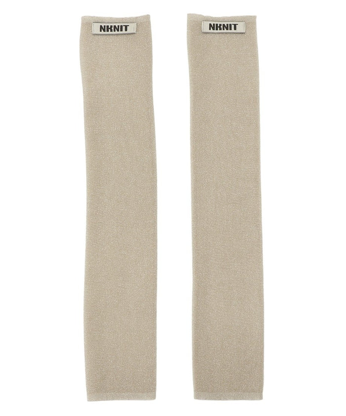 sheer metallic KNIT arm/leg cover_2