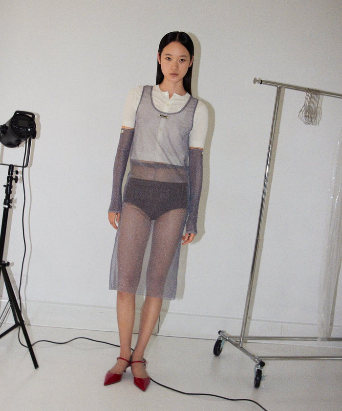 sheer metallic KNIT arm/leg cover_4