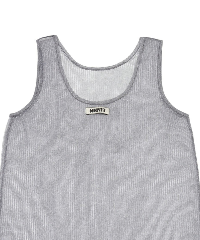 sheer metallic KNIT dress_6