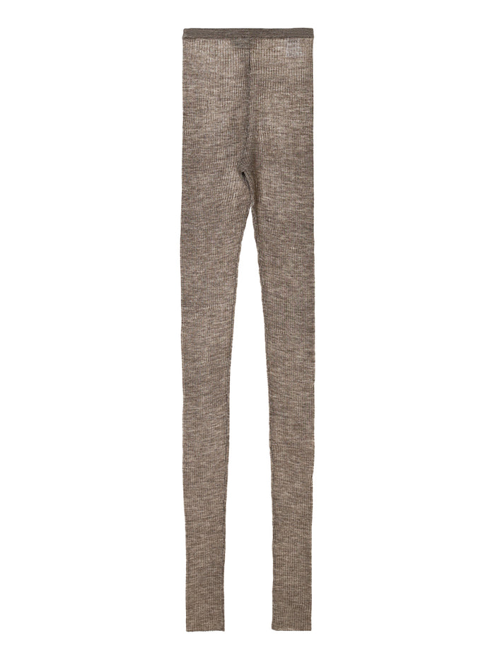 sheer rib KNIT leggings