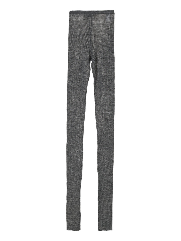 sheer rib KNIT leggings