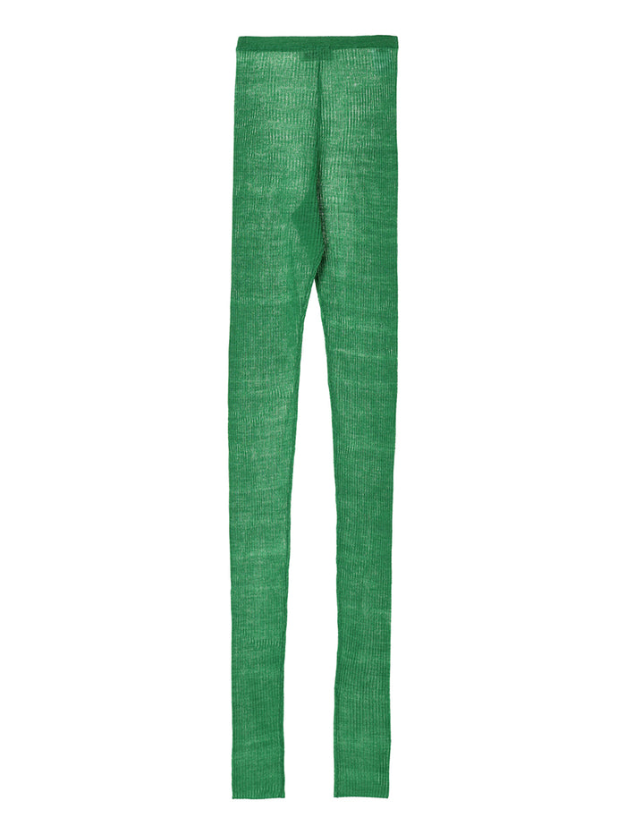 sheer rib KNIT leggings