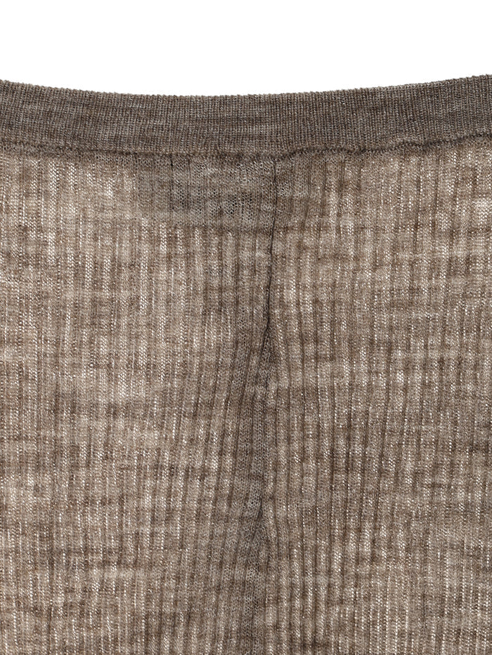 sheer rib KNIT leggings