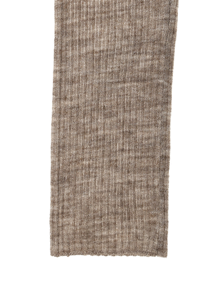 sheer rib KNIT leggings