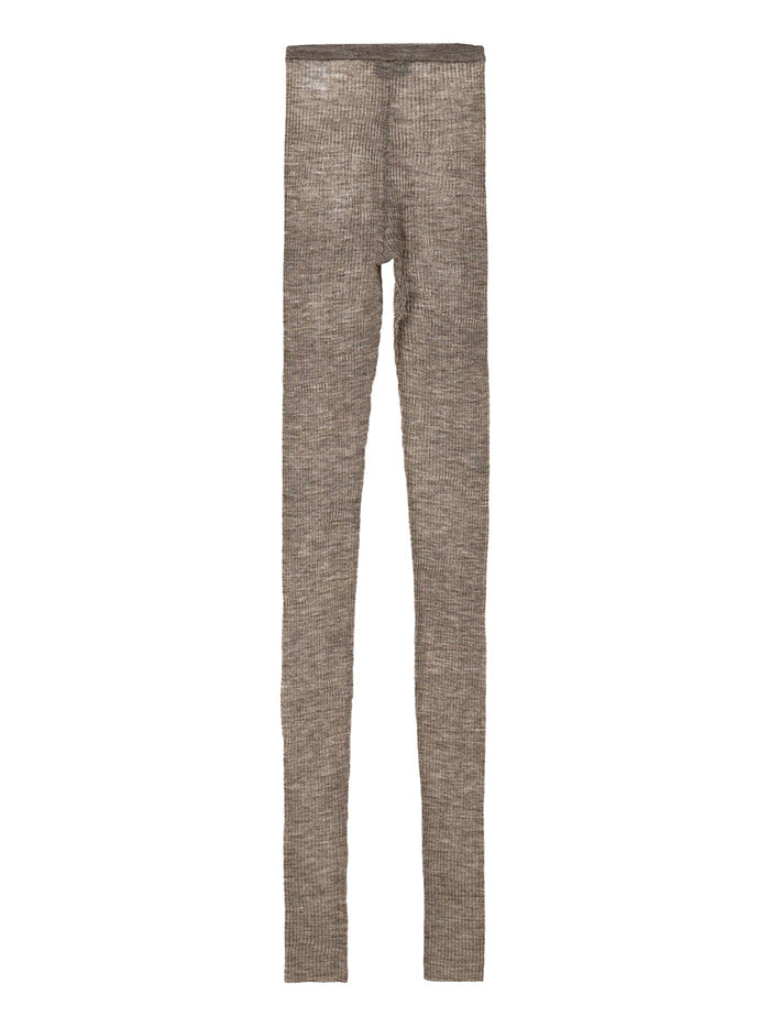 sheer rib KNIT leggings