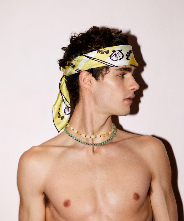 shell silk scarf