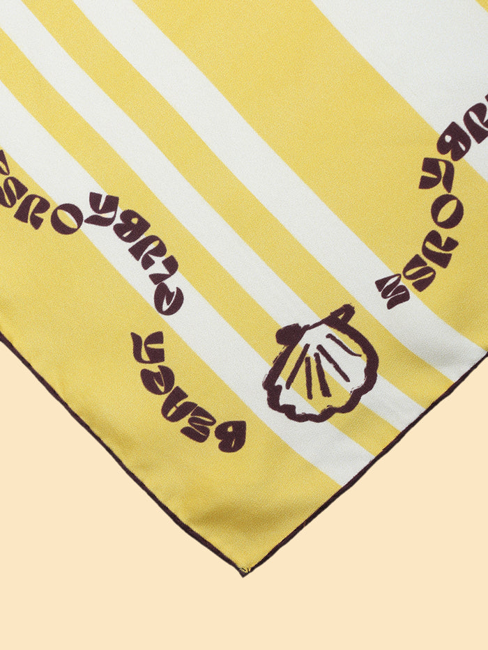 shell silk scarf