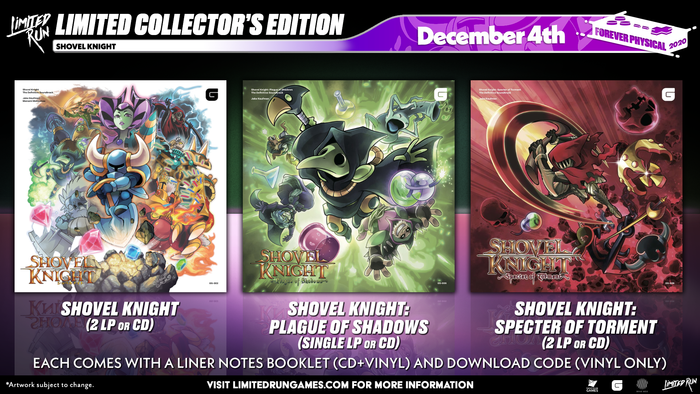 Shovel Knight: Plague of Shadows The Definitive Soundtrack (CD or Vinyl)