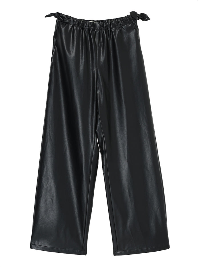 side ribbon pants