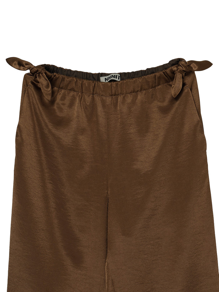 side ribbon pants