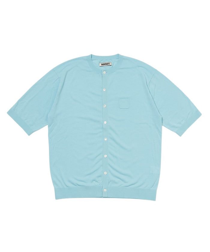 silk cotton crew neck KNIT  T-shirt_5
