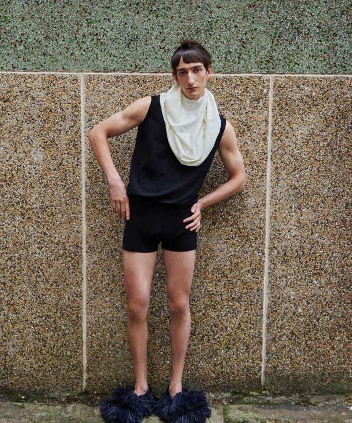 silk mix sleeveless KNIT_2