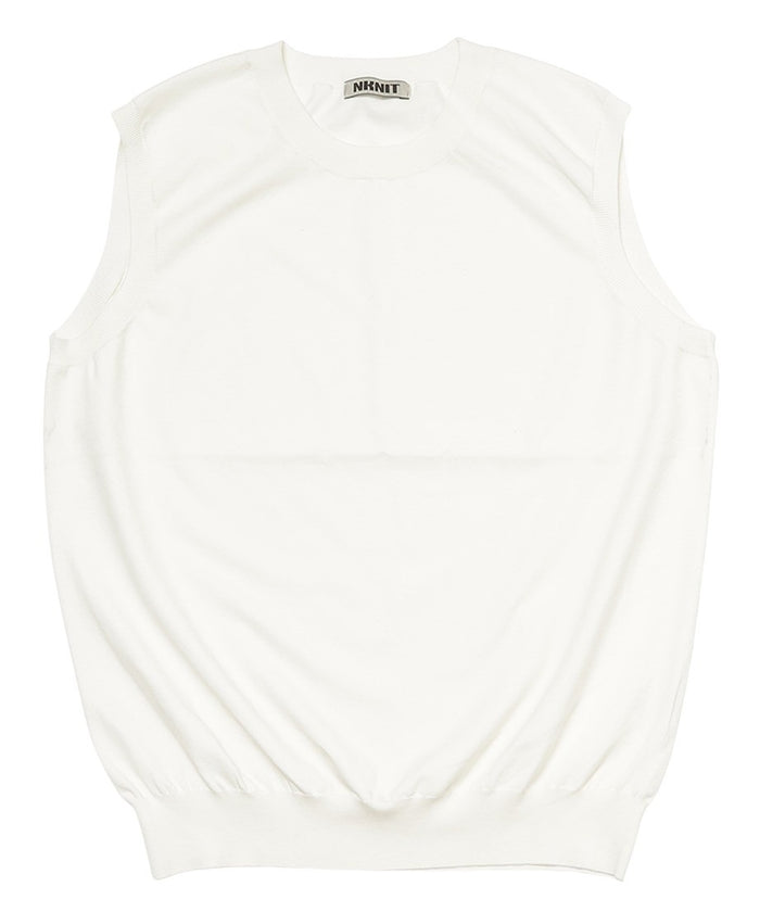 silk mix sleeveless KNIT_4