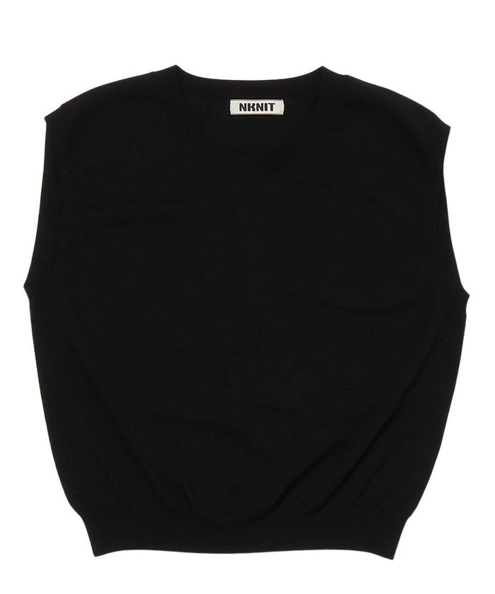 silk mix sleeveless KNIT_7