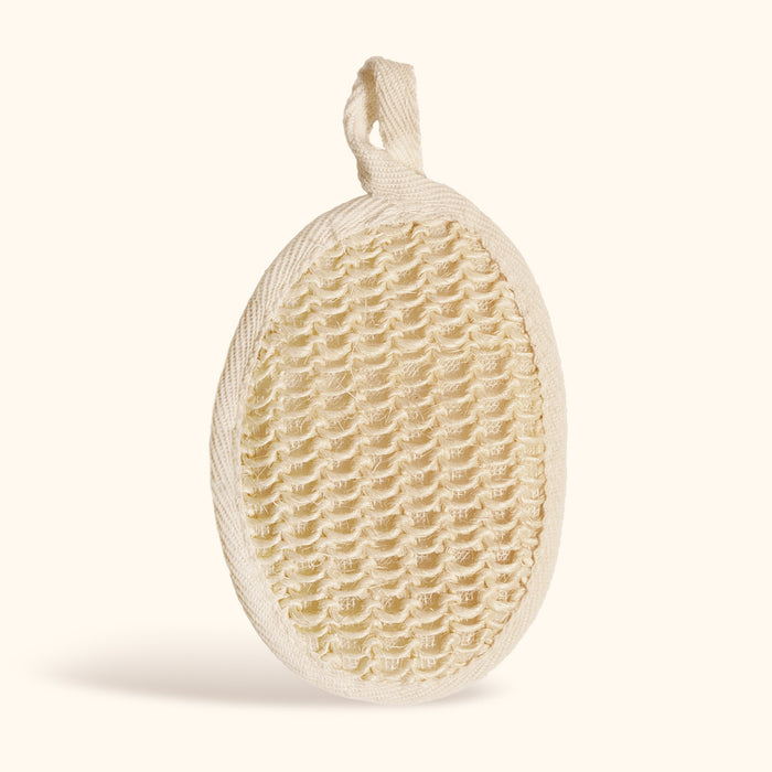 sisal round | gentle facial exfoliating pad | herbneden