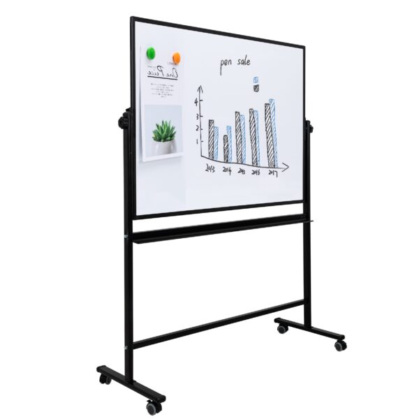 Smartbuy Double Sided Mobile Magnetic Whiteboard