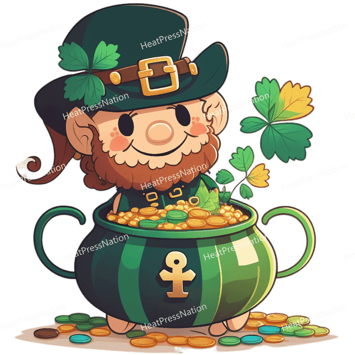 Smiling Pot of Gold Design - HeatPressNation