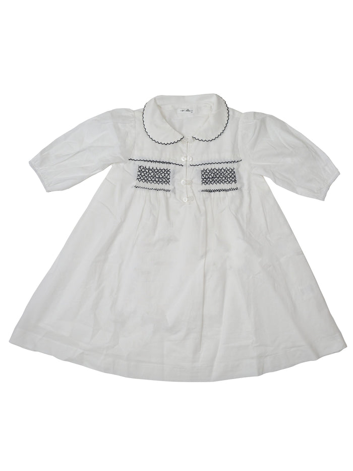 Smocked Blue Dress
