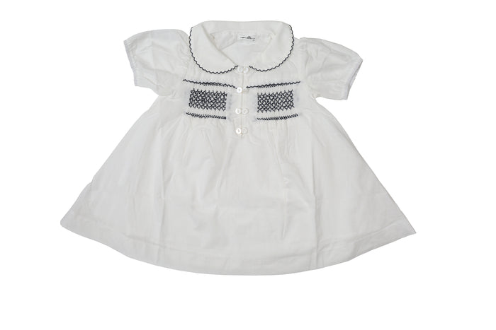 Smocked Blue Dress