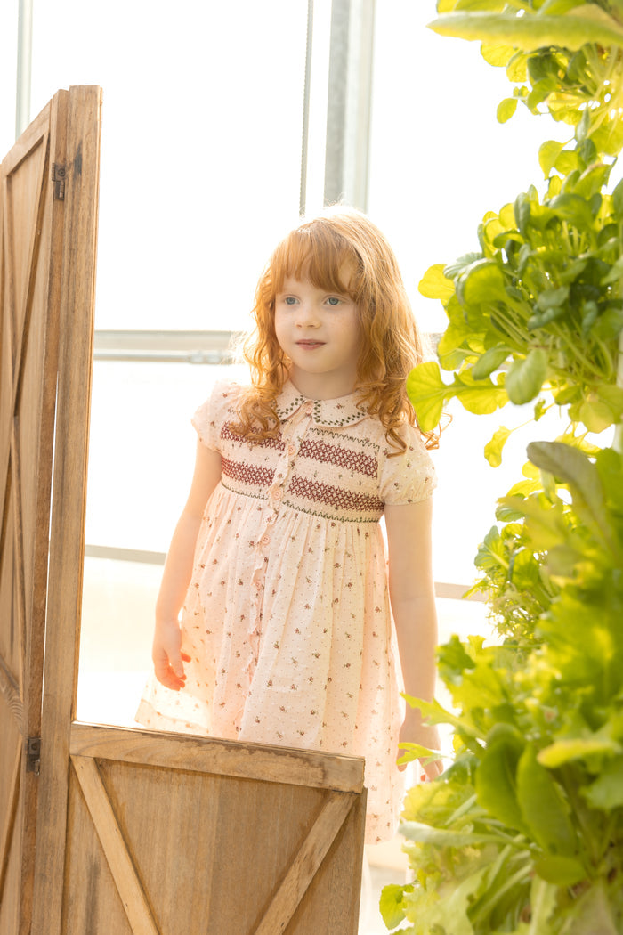 Smocked Pink Dress