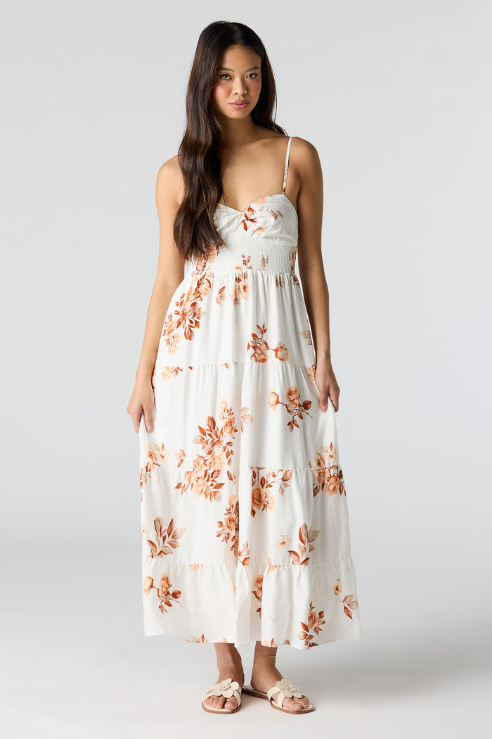 Smocked Tiered Maxi Dress
