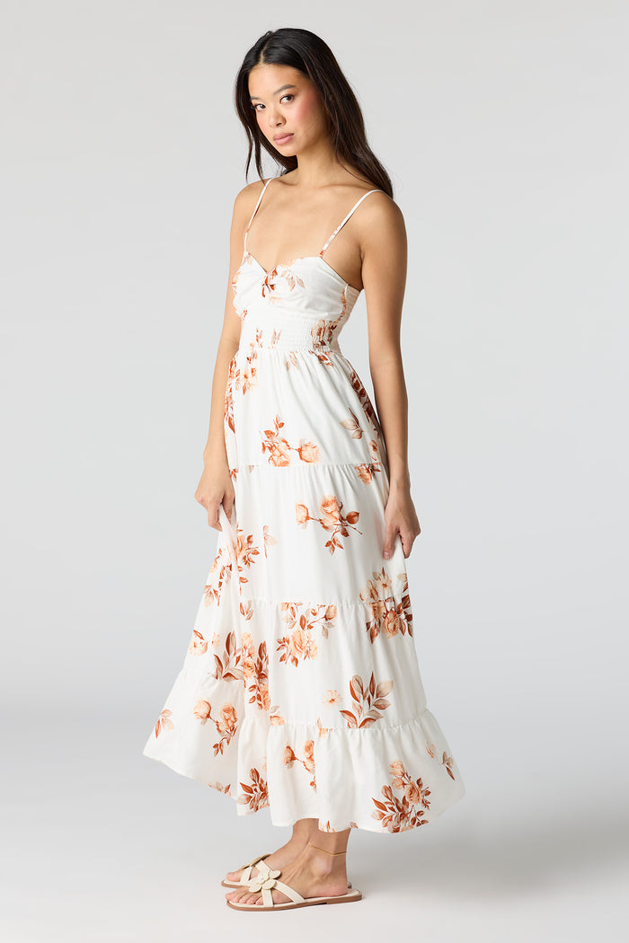 Smocked Tiered Maxi Dress