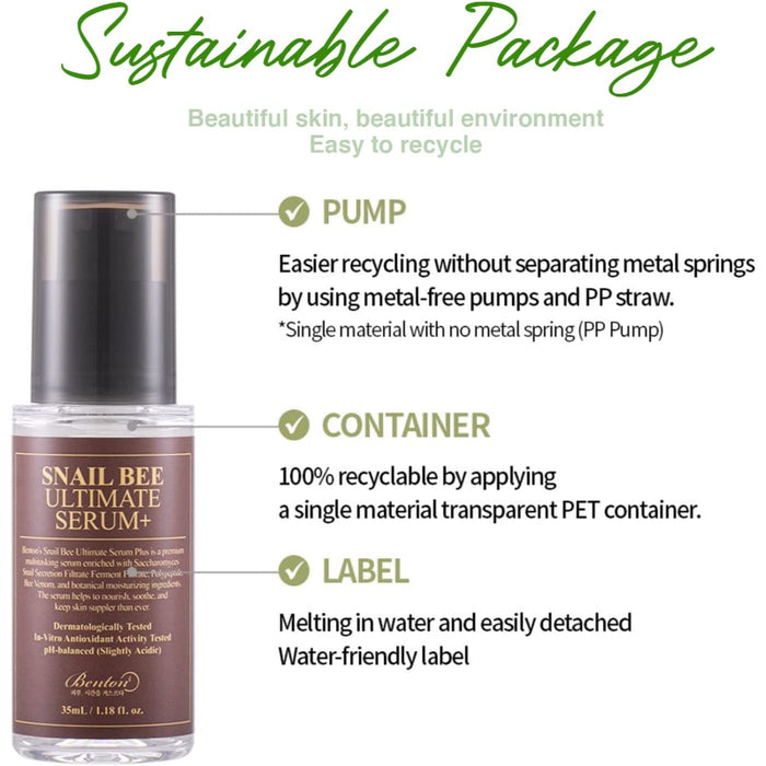 Snail Bee Ultimate Serum Plus - Korean-Skincare