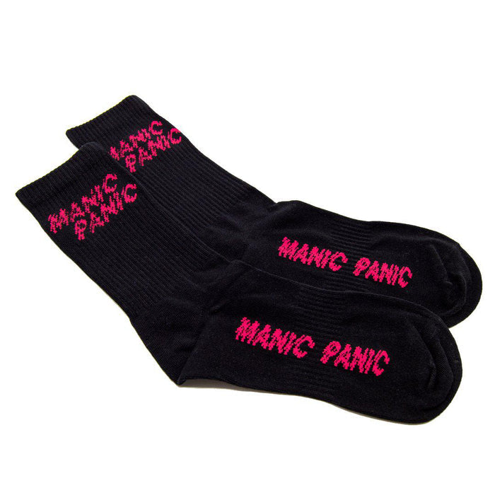 Socks - Black with Pink Logo