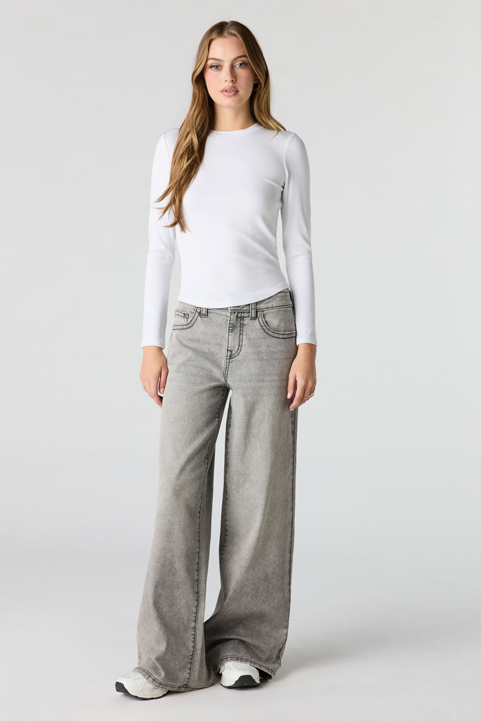 Soho Stretch Low Rise Super Baggy Grey Jean