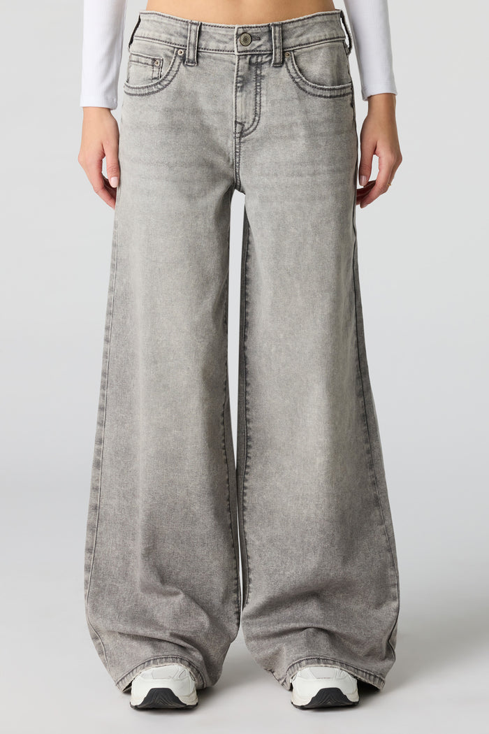 Soho Stretch Low Rise Super Baggy Grey Jean