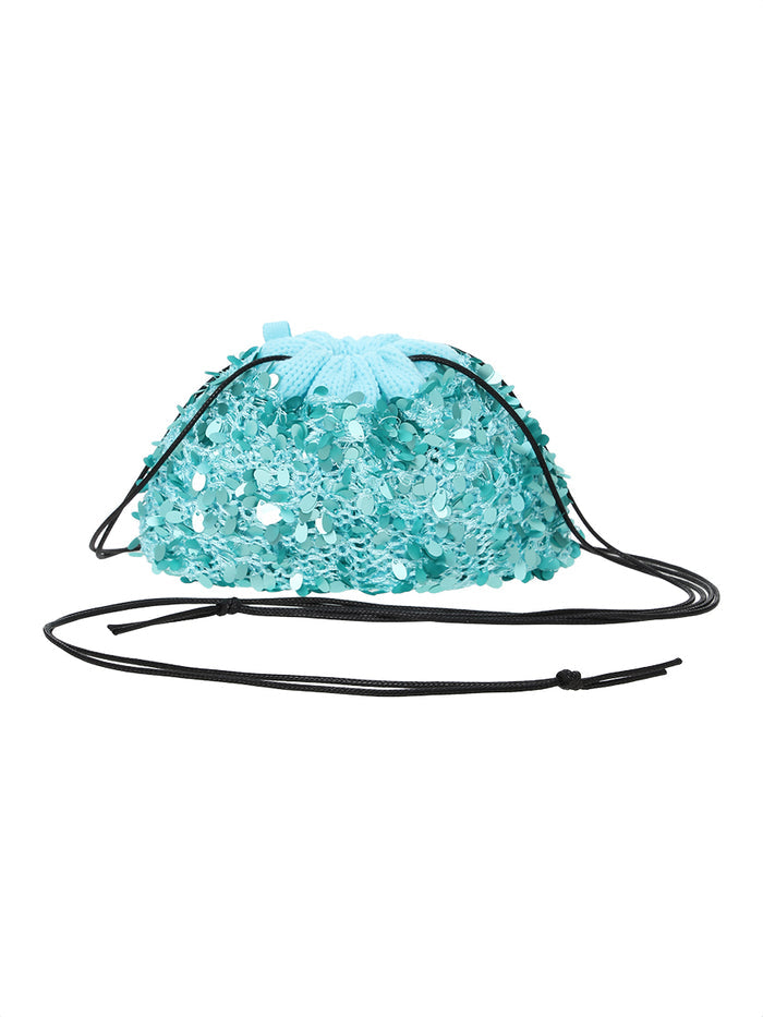 spangle KNIT mini bag