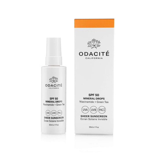 Odacite-SPF 50 Sheer Sunscreen Mineral Drops-Skincare-SPF50_Packaging-The Detox Market |