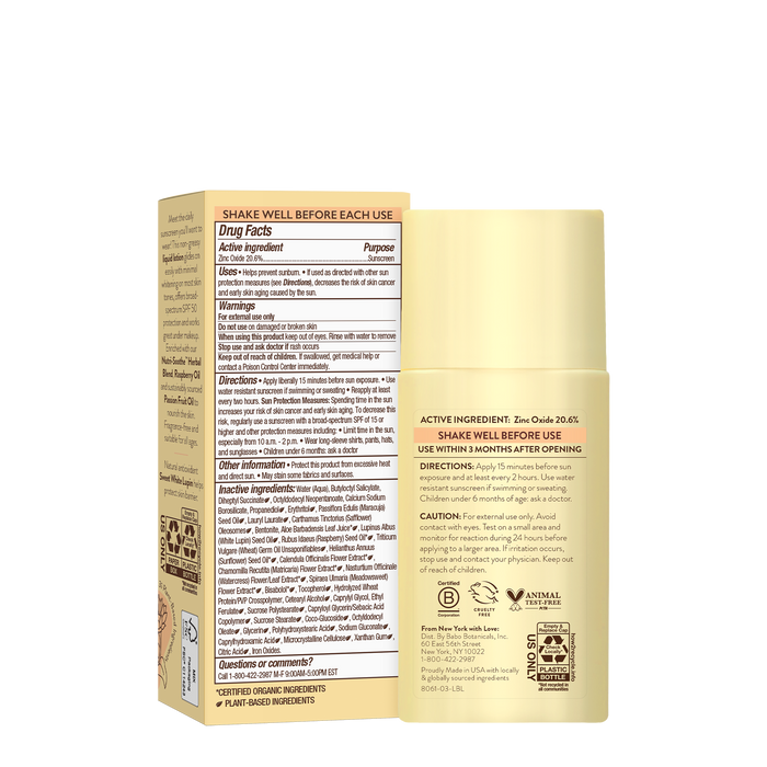 Babo Botanicals-SPF50 Daily Sheer Fluid Mineral Sunscreen-Sun Care-8061-back-The Detox Market |