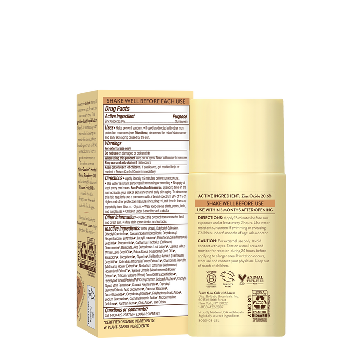 Babo Botanicals-SPF50 Daily Sheer Fluid Tinted Mineral Sunscreen-Sun Care-8063-back-The Detox Market |