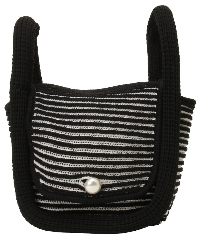 sponge striped hand bag_4