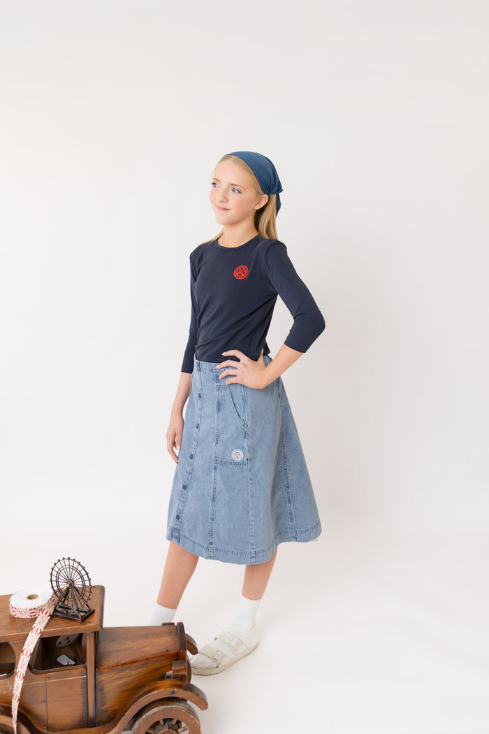 Stamp Tee Navy
