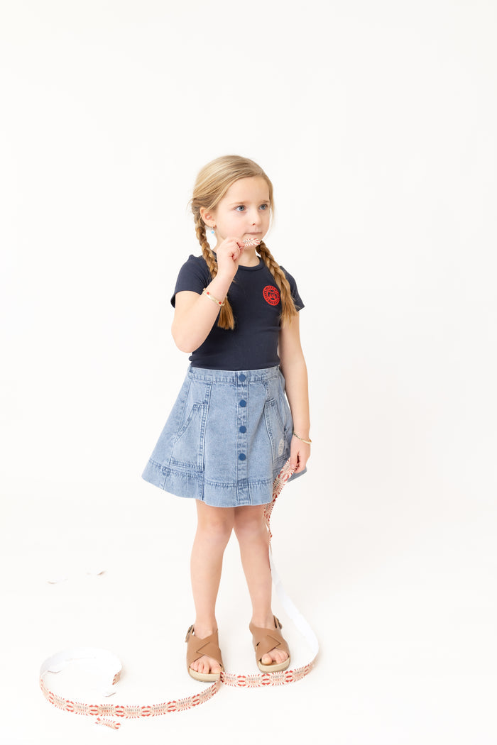 Stamp Tee Navy