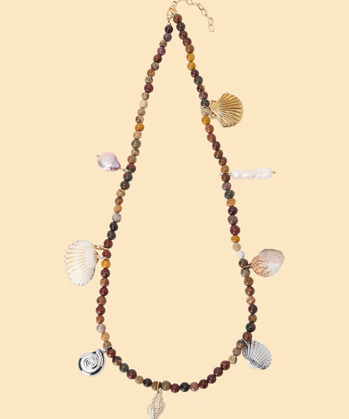 stone charm raffia hat