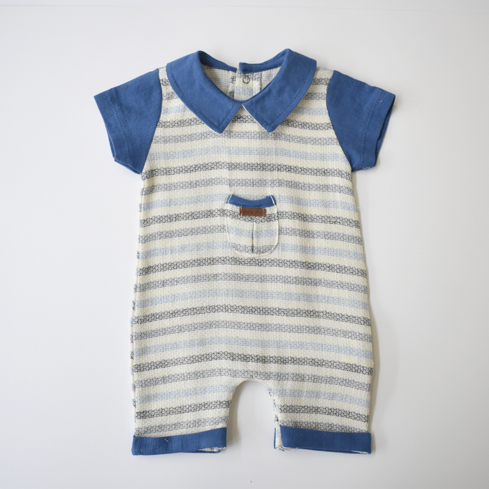 Striped Baby Dressy Overall