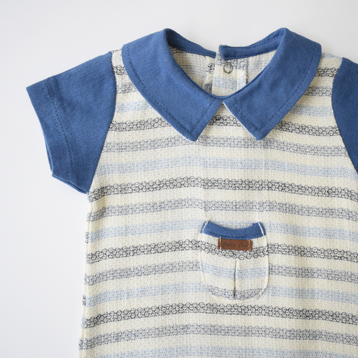 Striped Baby Dressy Overall