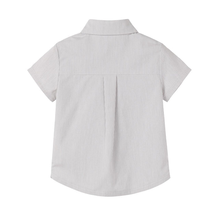 Striped Boy Shirt Sage