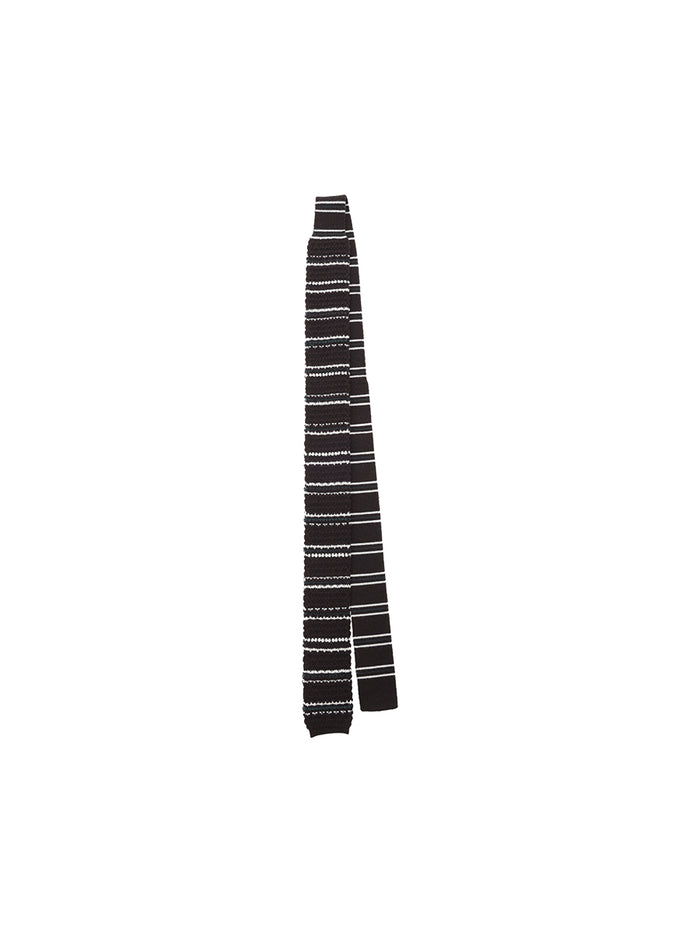 striped KNIT tie