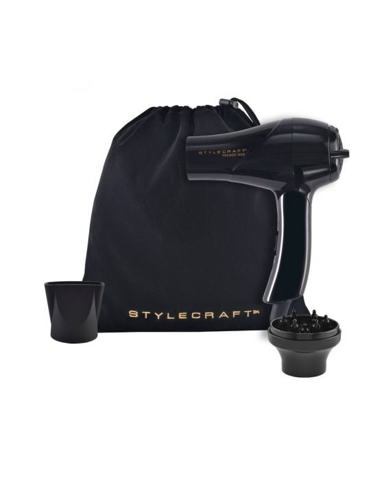 Stylecraft Peewee 1200 Compact Dryer - Black