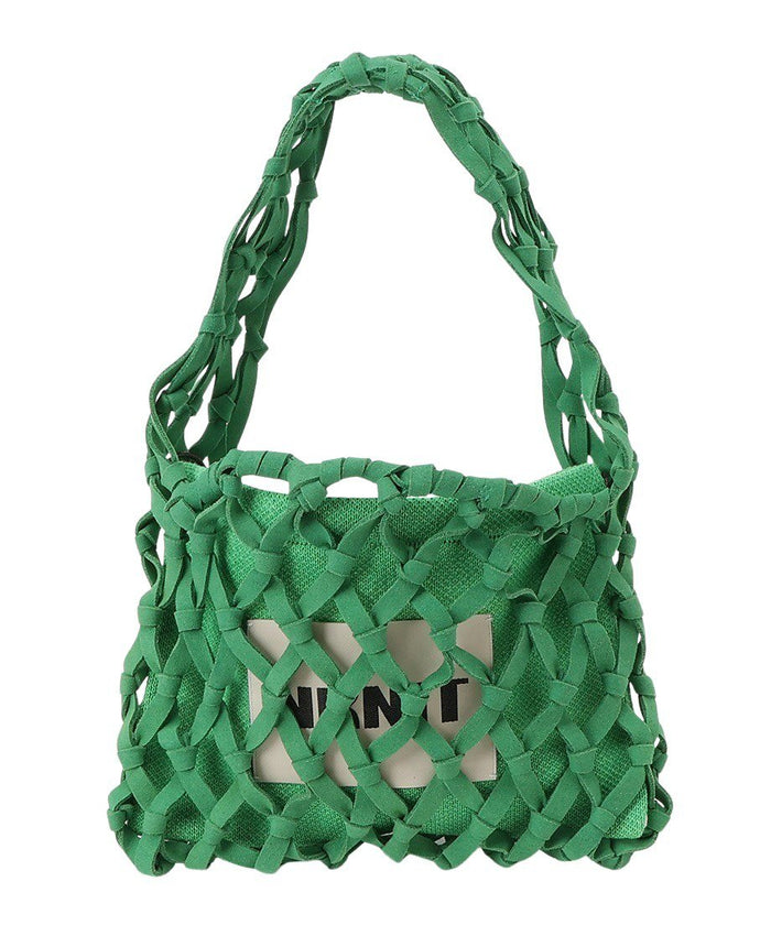 suede macrame bag 【small】_4