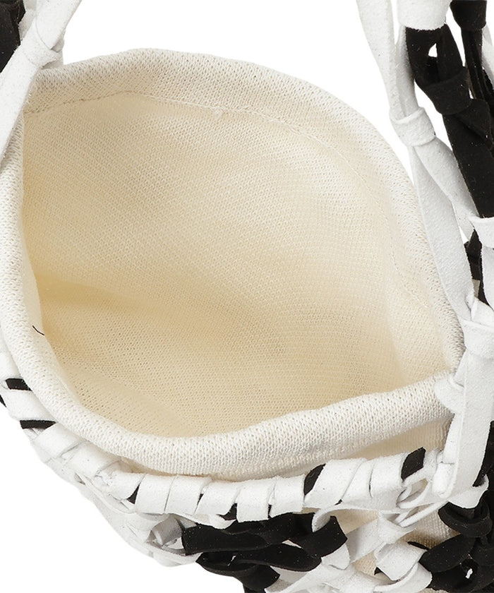 suede macrame bag 【small】_8