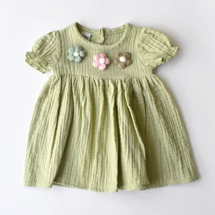 Summer Bloom Girls Cotton Dress